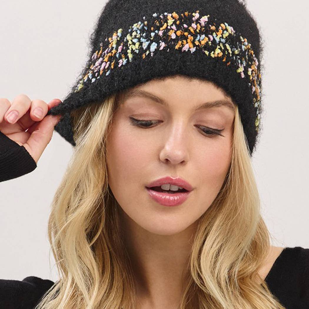 3AM BY H&D ACCESSORIES - Venta al por mayor Gorro de lana - Mujer - Gorro Sólido de Confeti1