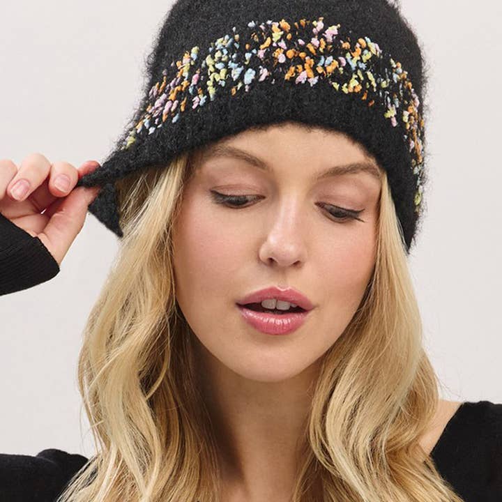 3AM BY H&D ACCESSORIES - Venta al por mayor Gorro de lana - Mujer - Gorro Sólido de Confeti1