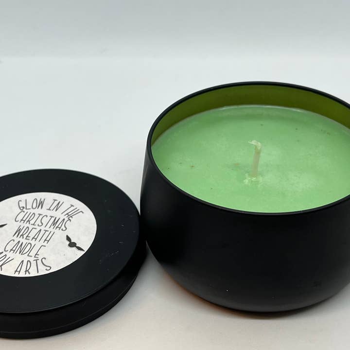 Glow In The Dark Arts – Großhandel Kerze im Glas / gefüllte Kerze – 7 Unzen Sojawachs aus Holz Docht Schimmer Kerze