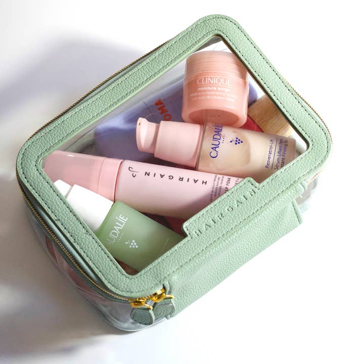 Hair Gain – Großhandel Schmink-/Kosmetiktasche – Kosmetiktasche in sanftem Salbei3