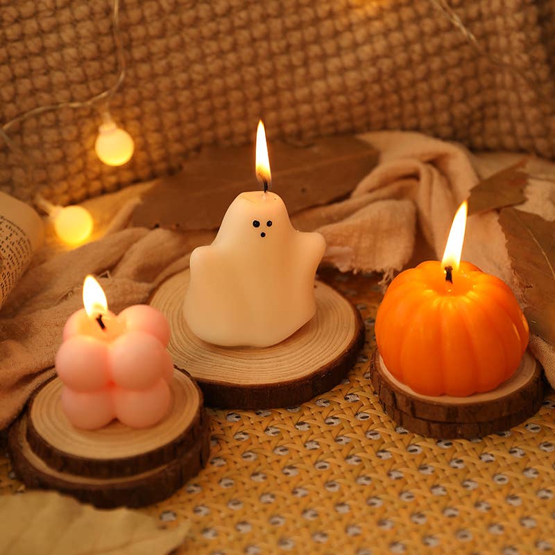 Candles Meta - Wholesale Novelty Candle - Halloween Ghost Gift Box Set Scented Candles CM0232