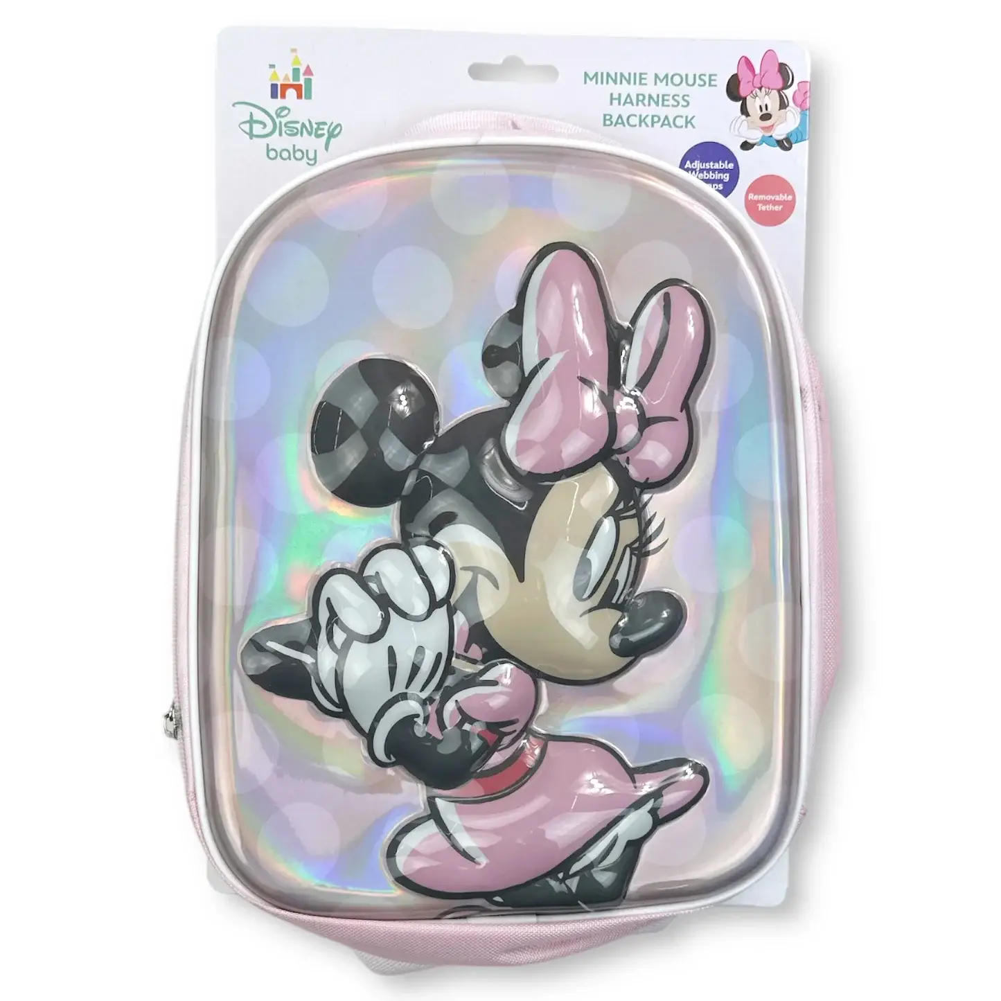 Penguin Kids Wear - Wholesale Backpack - Kids - MINNIE MOUSE 3D Mold Mini Harness Backpack for Toddlers0