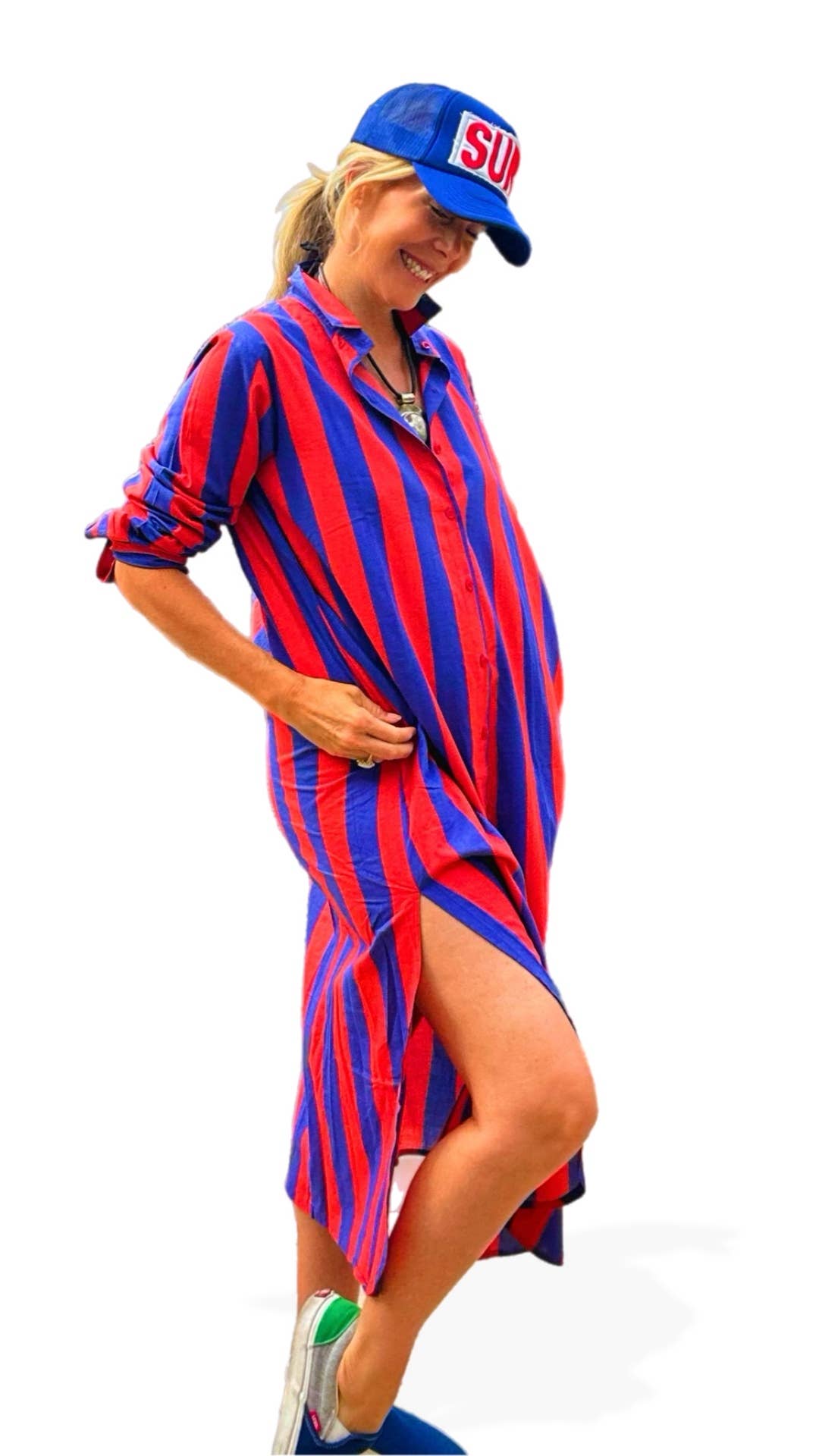 Cabana Club California - Wholesale Dress - Women's - Surf Stripe Shirt Dress16
