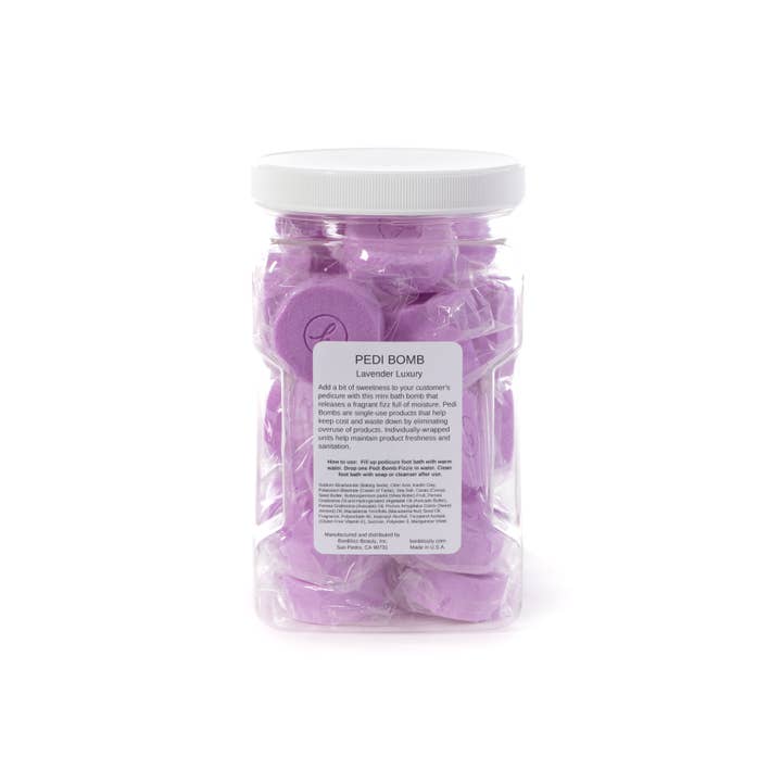 Bonblissity - Wholesale Bath Soak/Milk - Back Bar Pedi Bomb Foot Soak Fizzies (30 pcs) - Lavender