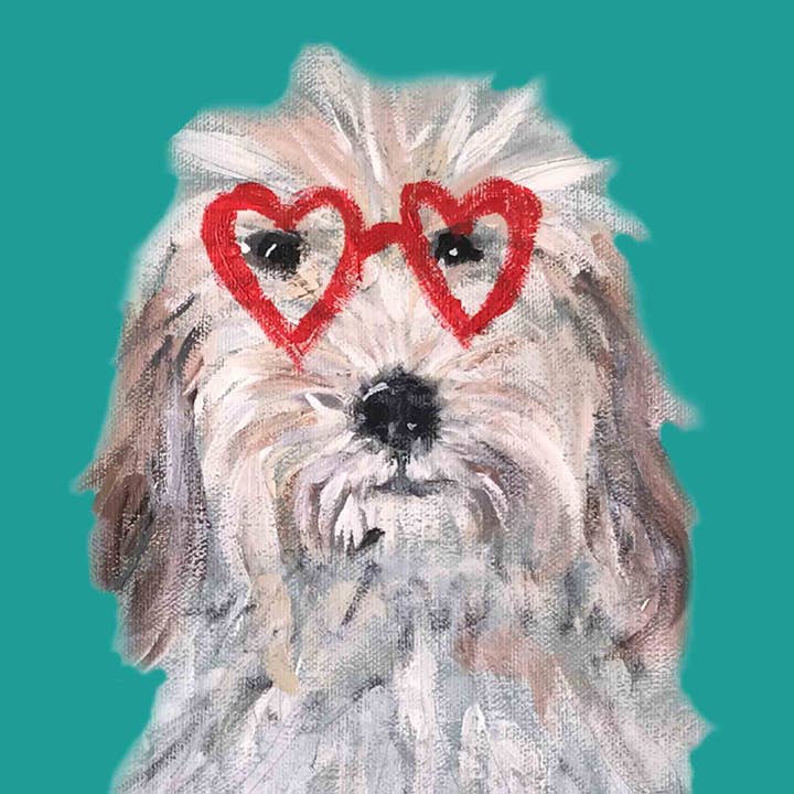 Cartas esfoliantes com óculos em forma de coração por atacado de Print Circus