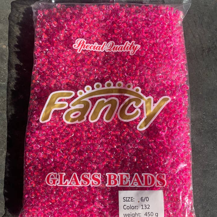 MaddieMayShop - Wholesale Beads - 6/0 Glass Seed Beads~ 450 Grams, SEED BEADS BULK