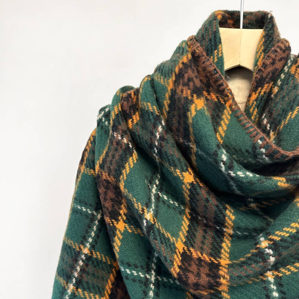 JC Sunny Fashion - Vente Écharpe – femme - Écharpe à carreaux triangulaire JC0235062