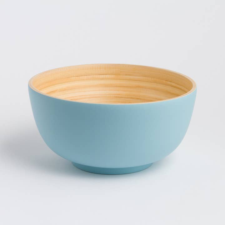 Bibol - Wholesale Serve Bowl - TCHON Bamboo Salad Bowl - Matte Colors