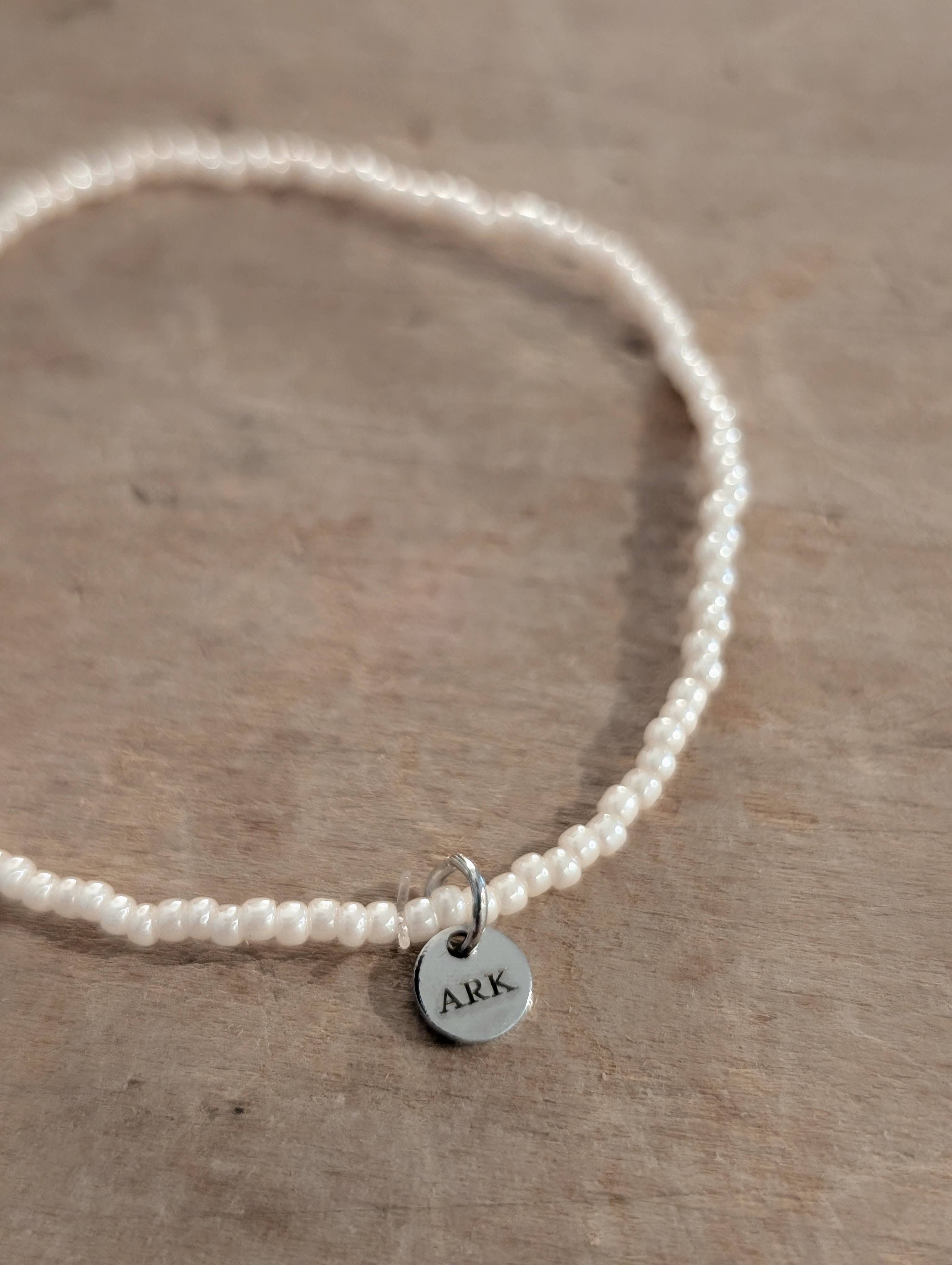 ARKHOUSE® - Wholesale Charm/Dangle Bracelet - ARK Stretch & Stack Bracelet - Pearly