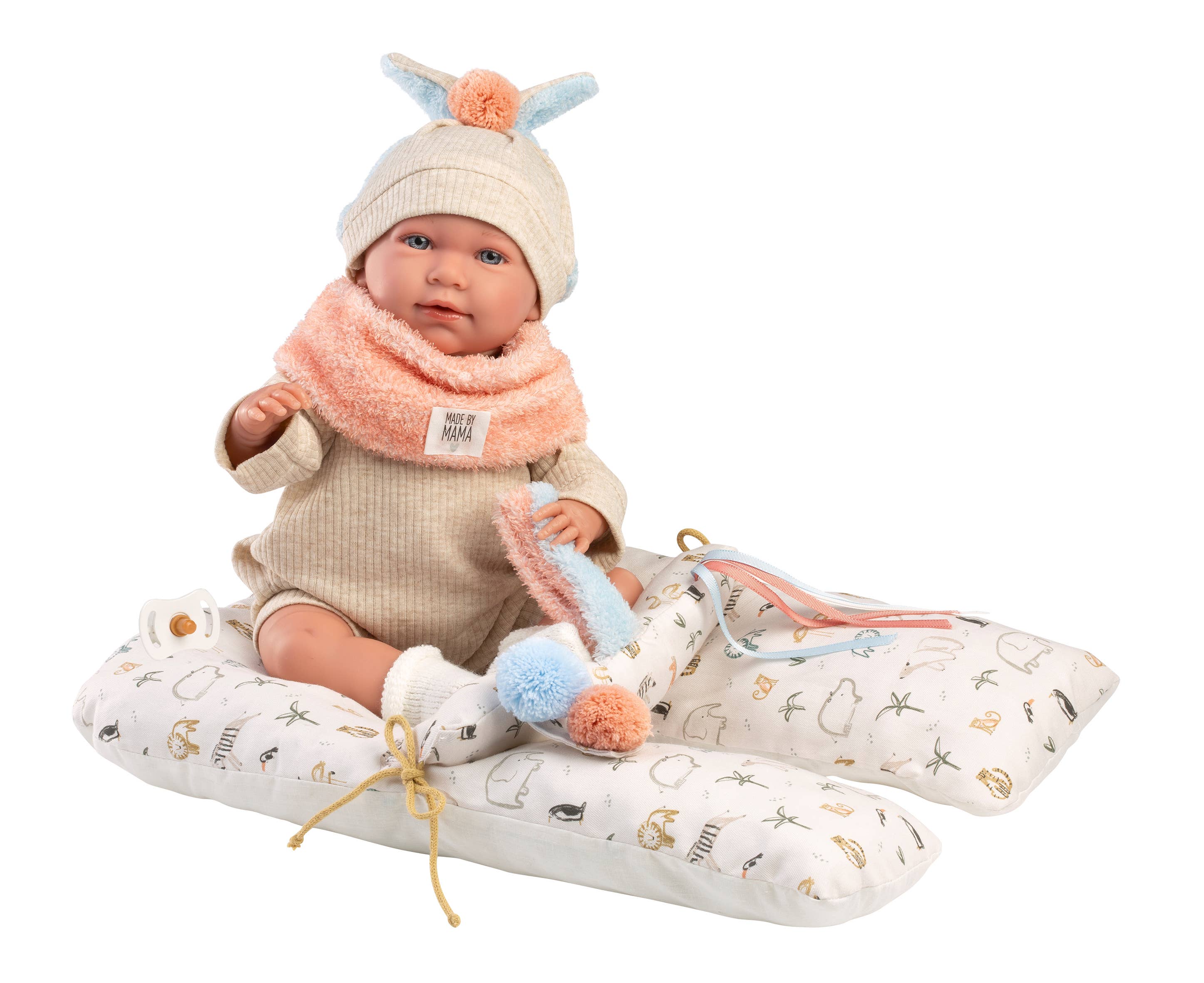 Llorens - Wholesale Doll - Kids - 16.5" Articulated Newborn Doll Blair with Activity Cushion1