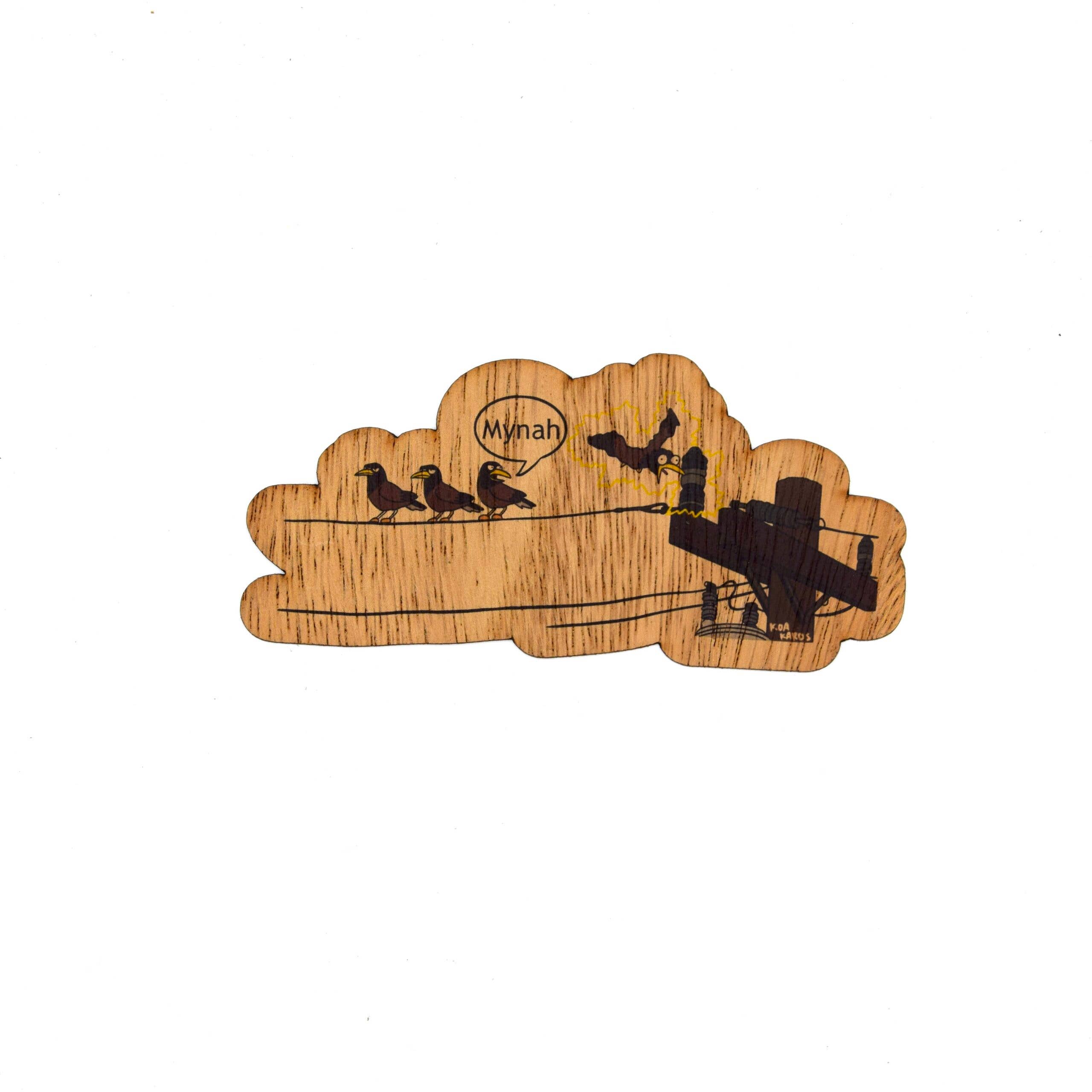 Koa Kards - Wholesale Sticker - Mynah On Wires0