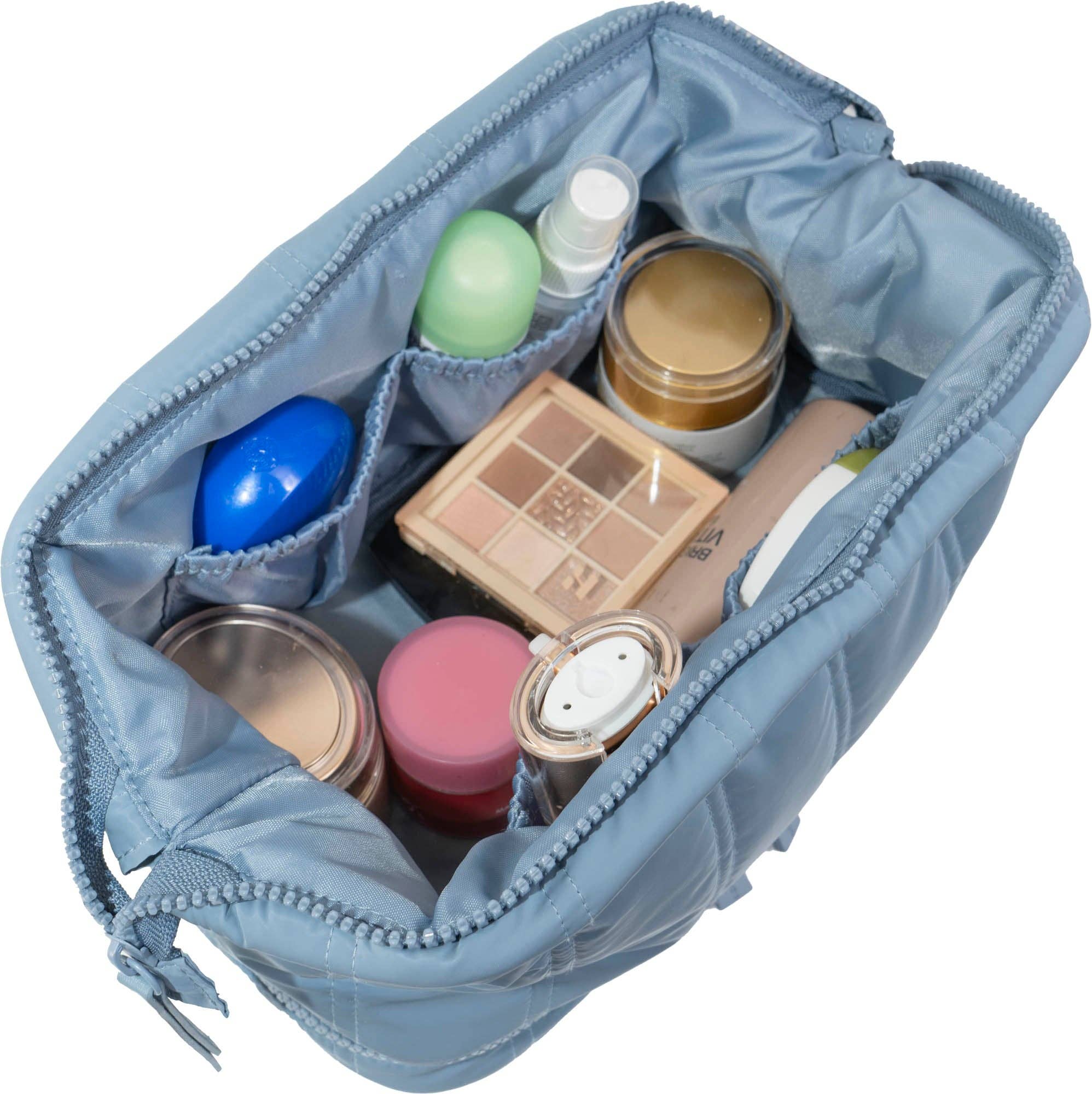 Magid – wholesale Toiletry bag – women's – Max Studio Tubular Quilted Nylon Toiletry Pouch3