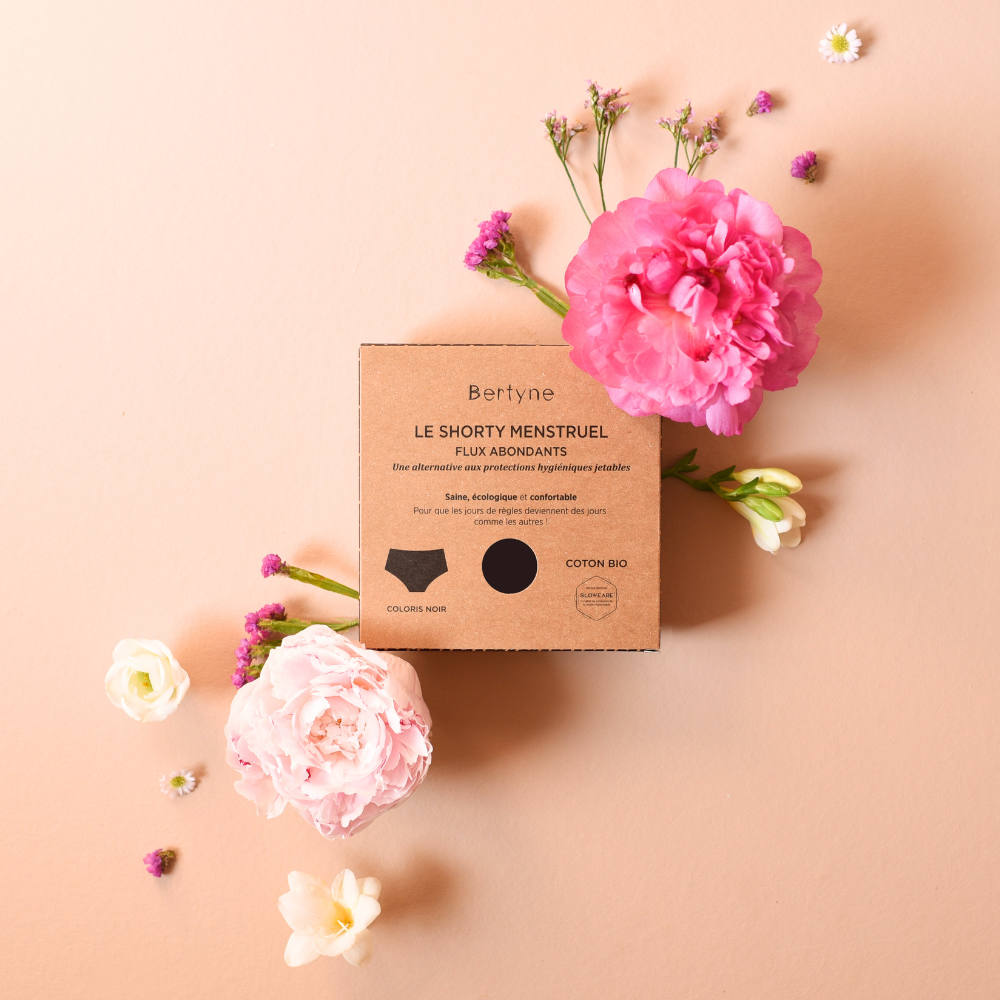 Bertyne - Wholesale Period Underwear - Women's - Organic menstrual shorts with abundant flow15