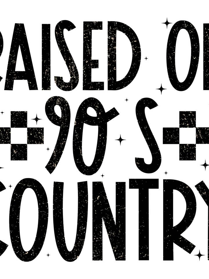90's Country DTF Ready to press print for wholesale by HQL Apparel