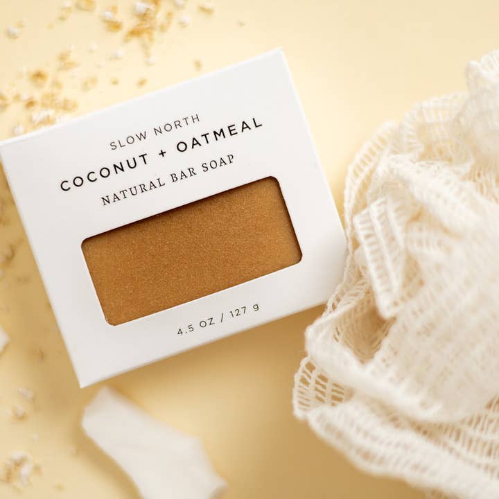 Slow North - Wholesale Bar Soap - Coconut + Oatmeal - Natural Bar Soap4