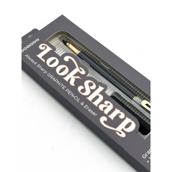 SNIFTY - Wholesale Pencil - LOOK SHARP GRAPHITE PEN•CIL - GRAY1