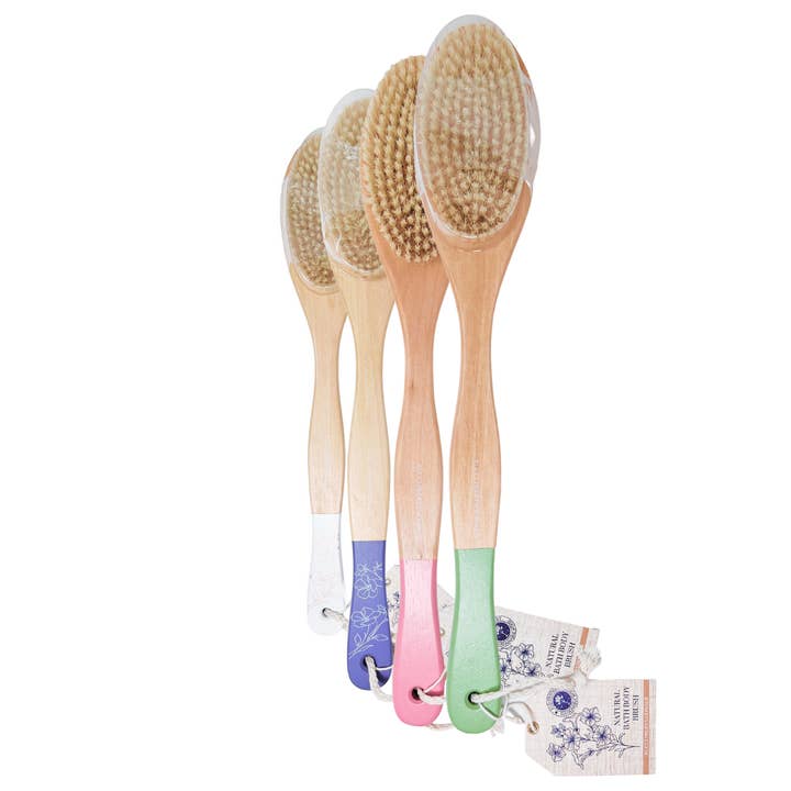 Rucci Professional - Wholesale Body Brush - RL438 Bamboo Bath Brush – Natural Exfoliating Body Scrub4