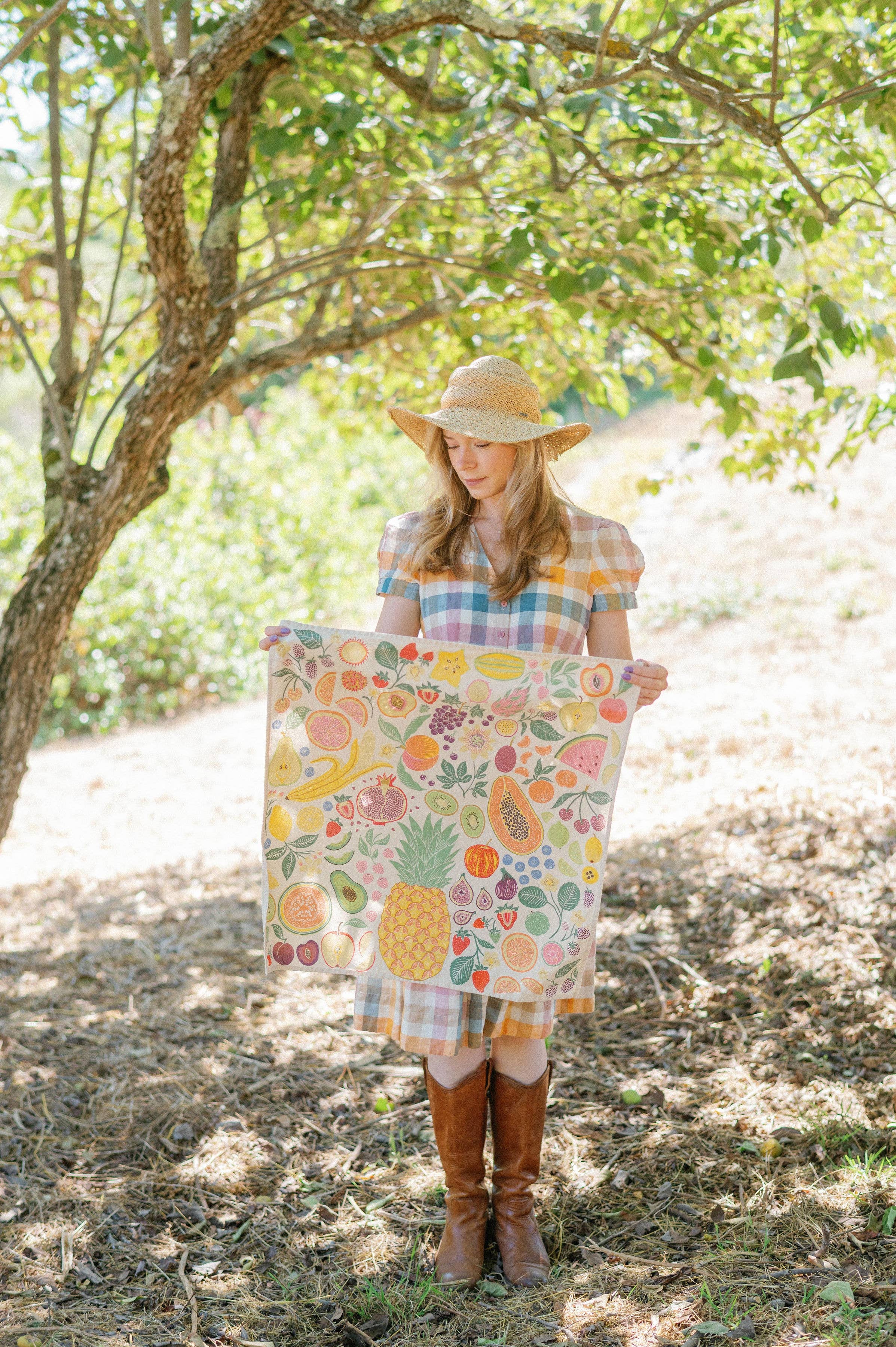 Lili Arnold - Wholesale Tea Towel - Organic Cotton Tea Towel - Fruit Basket5