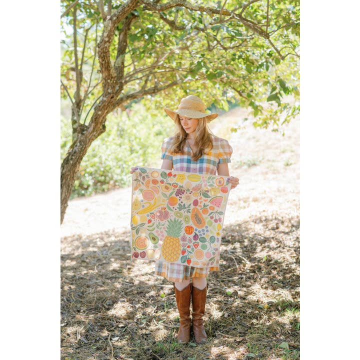 Lili Arnold – wholesale Tea towel – Organic Cotton Tea Towel - Fruit Basket5