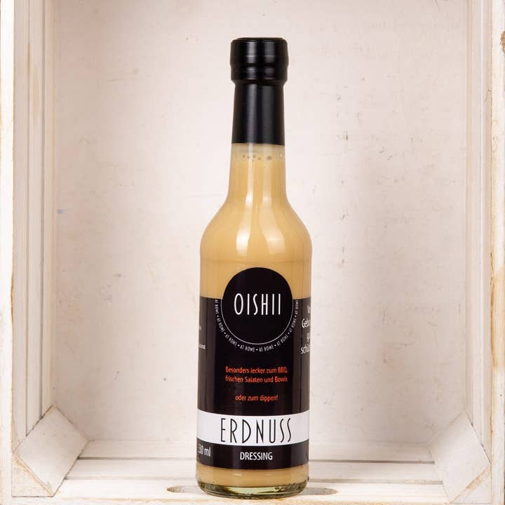 Condimento premium alle arachidi 100% naturale, vegano, senza glutine per la vendita all'ingrosso da parte di Oishii at home