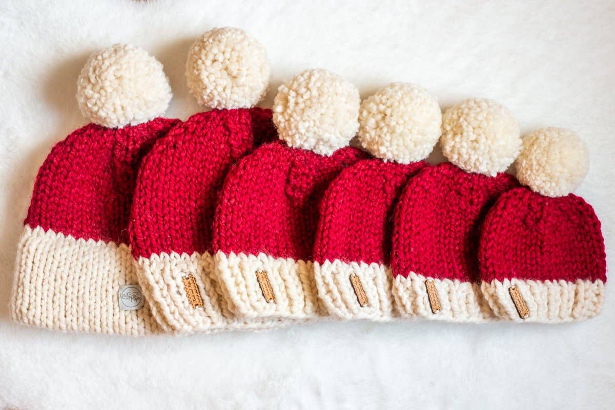 Knits and Pups - Wholesale Beanie - Women's - Santa Beanie, Hat, Toque11