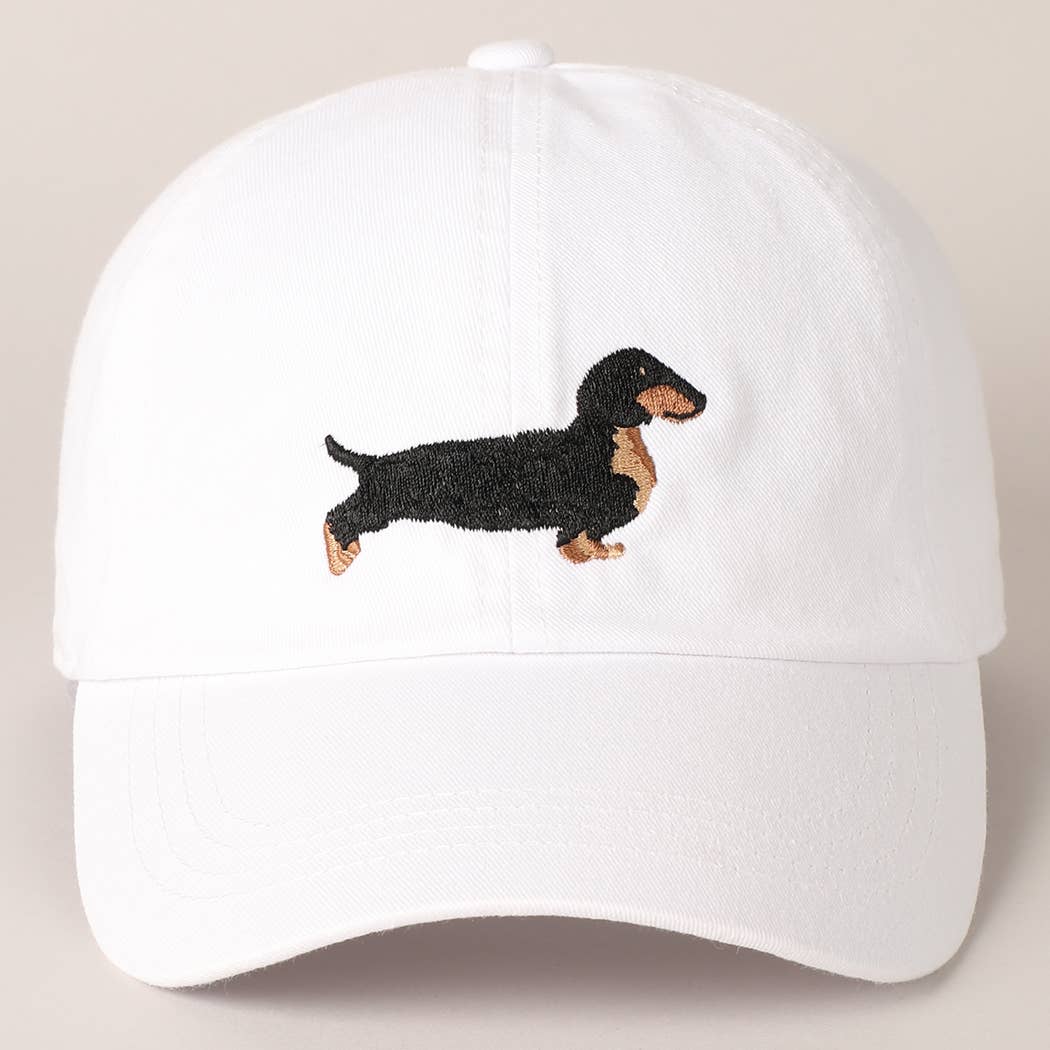 Fashion City - Wholesale Baseball Cap - Unisex - Dachshund Embroidered Baseball Dad Cap2