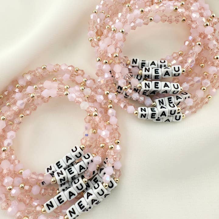 Back Bay Bead Company - Wholesale Beaded Bracelet - Personalized Bracelet Affirmation Word Number Phrase2