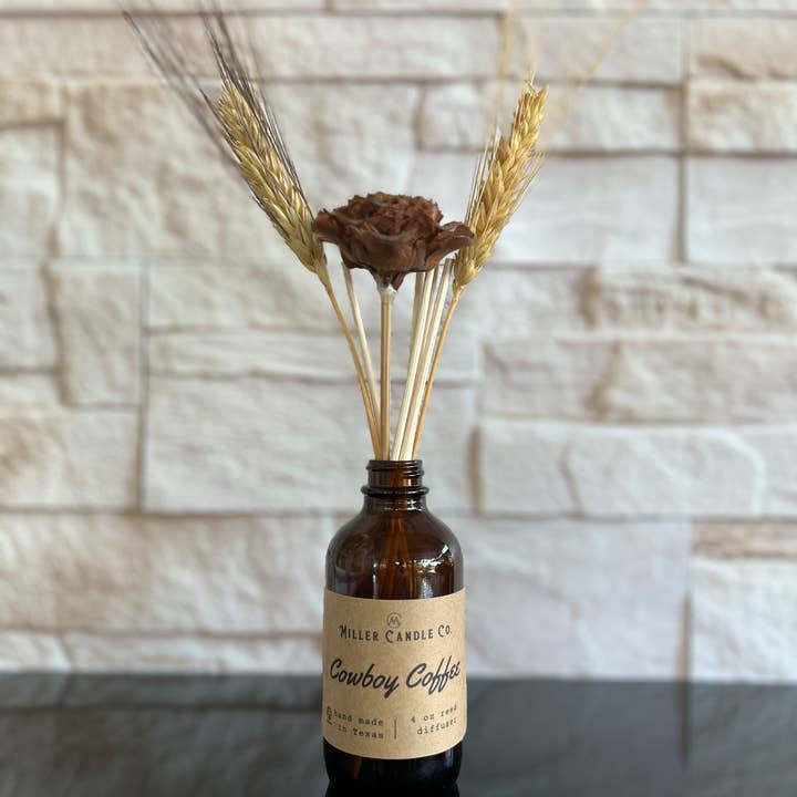 Cowboy Coffee Reed Diffuser--Limited Winter Collection for wholesale by Miller Candle Co.
