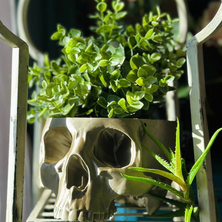 Faux Theory Design - Wholesale Hanging Planter - 3D Printed Hanging Skull Planter9