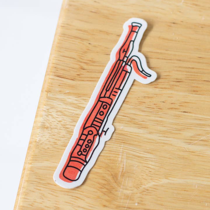 Adesivo per fagotto per la vendita all'ingrosso da parte di Musically Minted