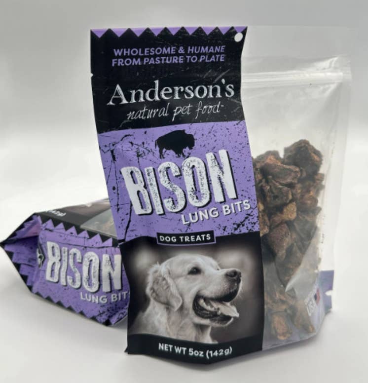 Anderson's Natural Pet - Wholesale Pet Treats - Dog - Bison Lung Bits (Multiple Sizes)