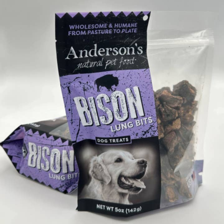 Anderson's Natural Pet - Wholesale Pet Treats - Dog - Bison Lung Bits (Multiple Sizes) 0