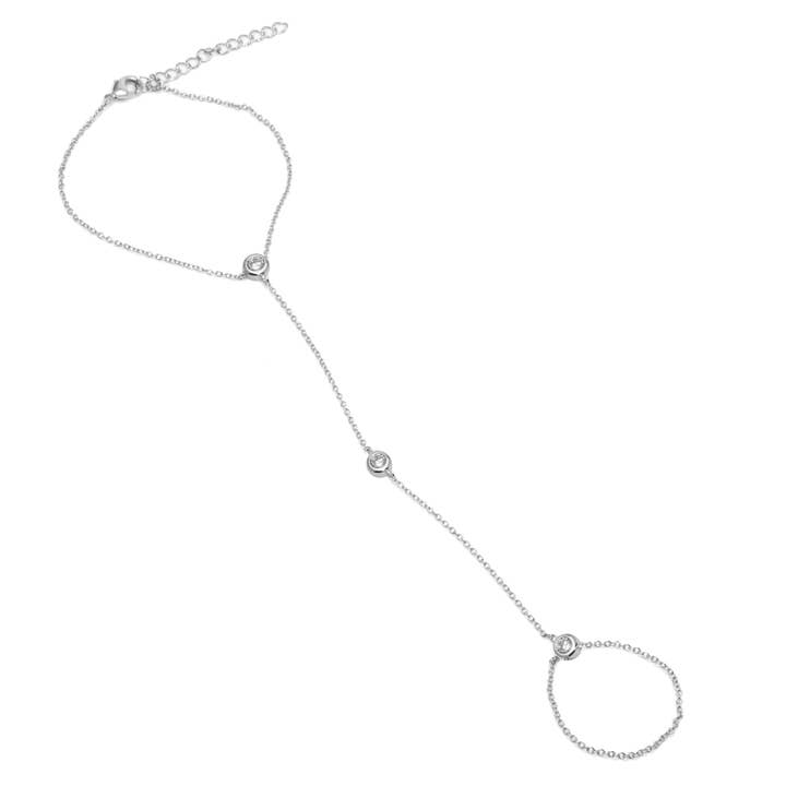 JTG Jewelry - Venta al por mayor Pulseras de cadenas y eslabones - Cadena de mano con bisel5