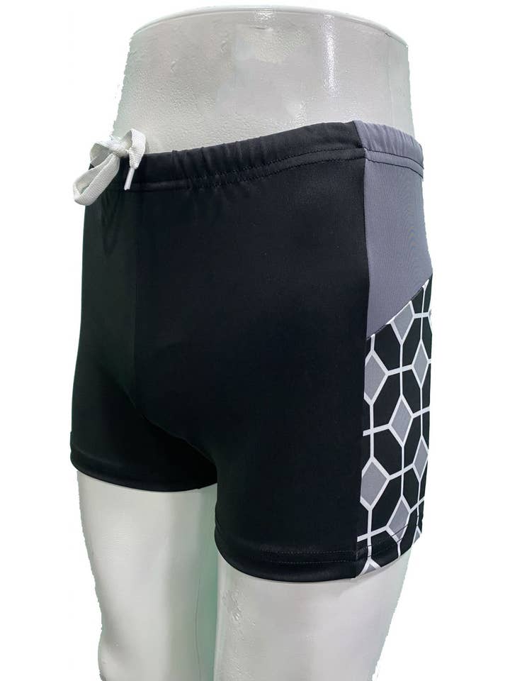 Argisa Waiter Printed Model Swimsuit Black for wholesale by Argisa