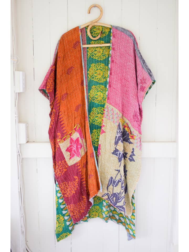 Renew Vintage - Wholesale Kimono – Women's - Kantha Ruana9