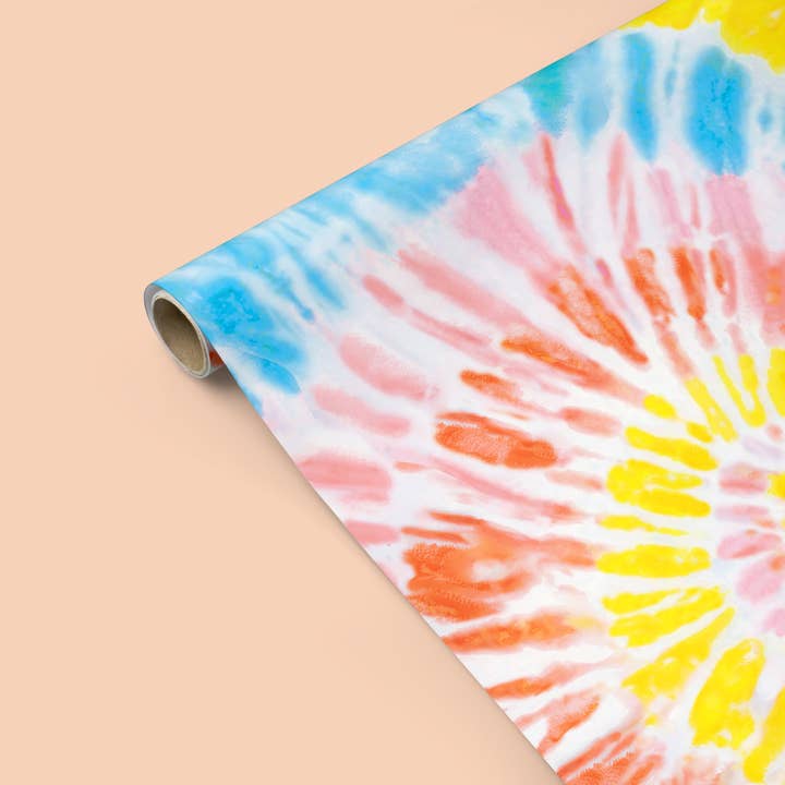 MELLOWWORKS - Wholesale Wrapping Paper Roll - TIE DYE Gift Wrap (ROLL)