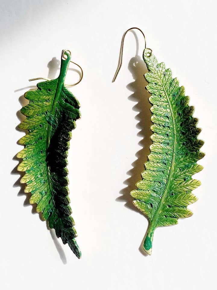 Dreamgaze Fern blad øreringe for engroshandel hos storm + stress