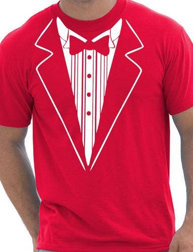 Print4U – wholesale Screen printed t-shirt – Men′s – Tuxedo Fancy Dress T-Shirt1