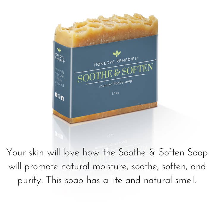 Honeoye Remedies - Wholesale Bar Soap - Manuka Honey (MGO 550+) Infused Soap (Soothe & Soften)5