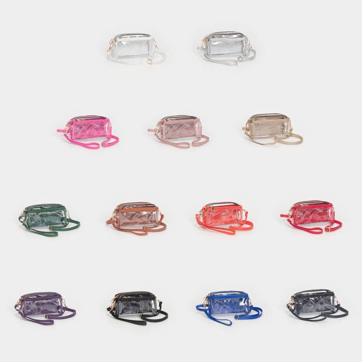 MiMi Wholesale - Wholesale Crossbody Bag - Women's - TG10849 Stacy Clear Game Day/Stadium Bag7