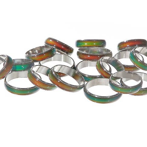 Natures Artifacts Inc - Wholesale Band/gestapelde ring - Mood Rings - van kleur verandert afhankelijk van de stemming
