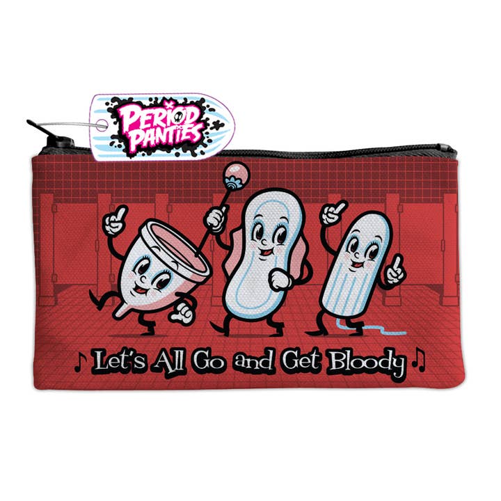 Harebrained! - Wholesale Pouch - Women's - Let's All Go And Get Bloody Tampon Case