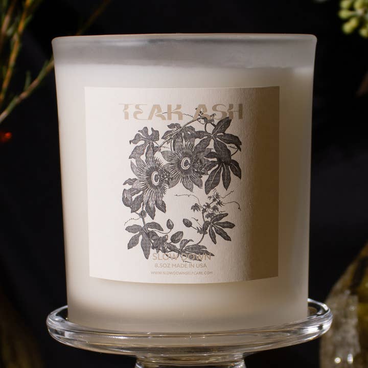 TEAK ASH - Coconut Wax Candle for wholesale by Slow Down Self Care