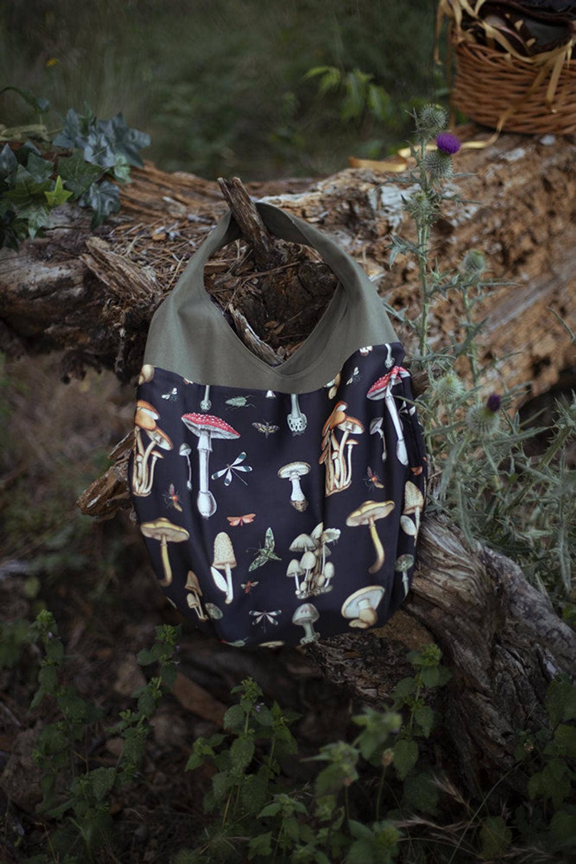 Costurero Real - Wholesale Tote Bag - Women's - Mushroom fabric bag cottagecore Forest Tote Witch totebag2
