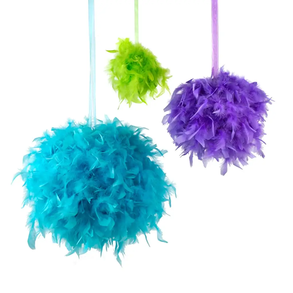 Zucker Feather Products – wholesale Pom poms – Chandelle Feather Pom Poms - Lt Turquoise2