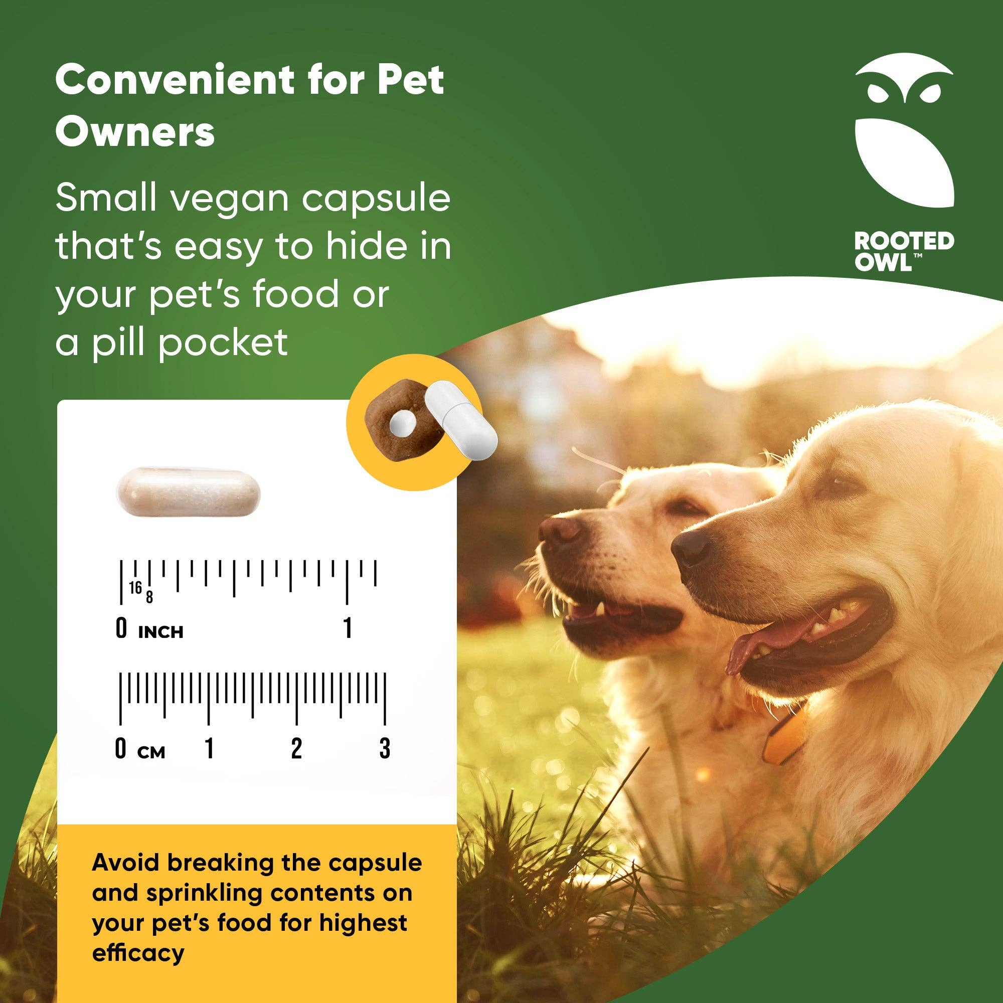 Rooted Owl® Natural Pet Health – wholesale Pet supplement – Cat/dog – Turmeric4