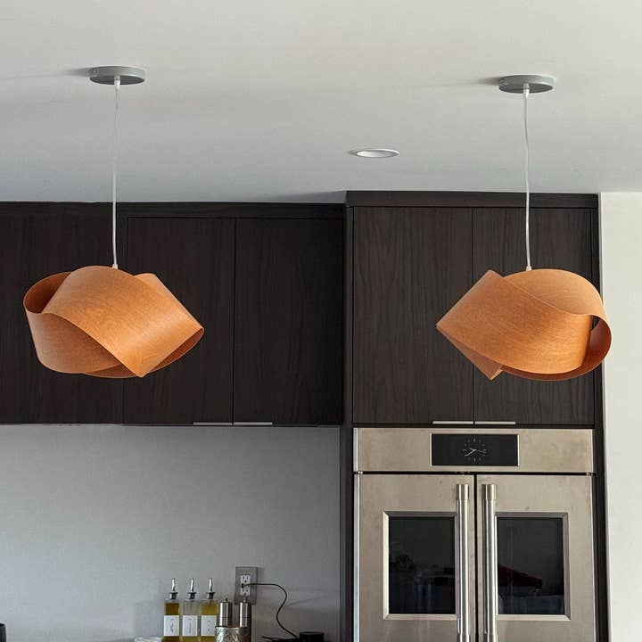 Traum - Wood Lighting – wholesale Chandelier/hanging light – Summer Decor UFO Pendant crafted with Natural Wood Veneer14