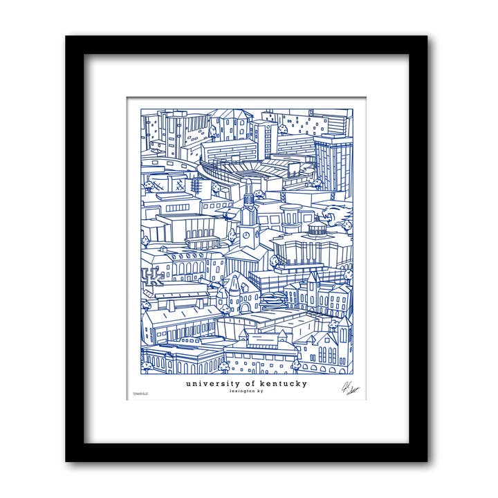 Kunstwerk van de Universiteit van Kentucky Campus voor wholesale door Townsville Art