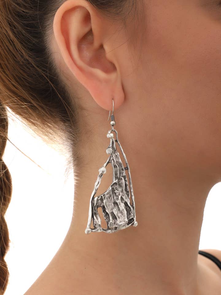 925K Sterling Sølvbelagte Boho øreringe for engroshandel hos Hadley Jewelry