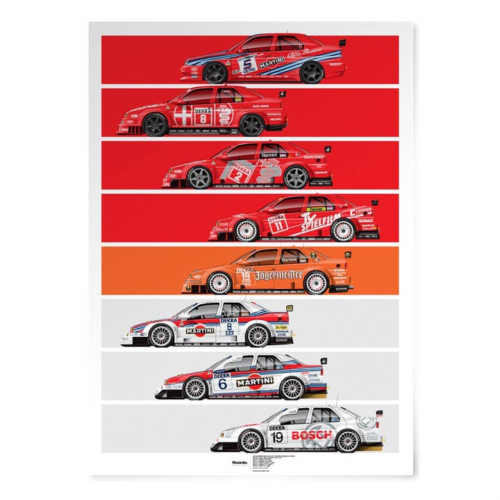 Alfa Romeo 155 GTA+V6 ti Short Graphic Story for wholesale by Ricardo Fine Car Artwork